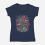 Becoming The Monster-Womens-V-Neck-Tee-Estudio Horta