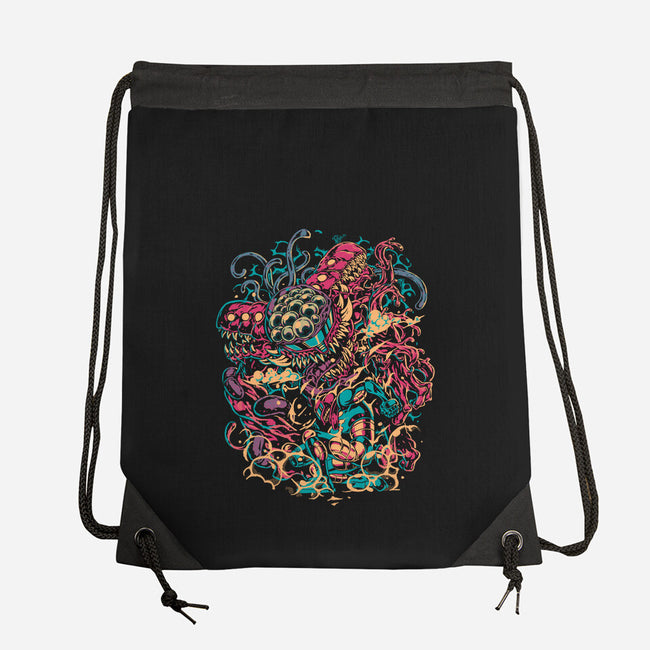 Becoming The Monster-None-Drawstring-Bag-Estudio Horta
