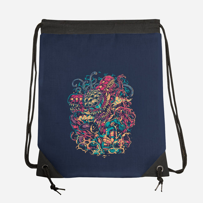 Becoming The Monster-None-Drawstring-Bag-Estudio Horta