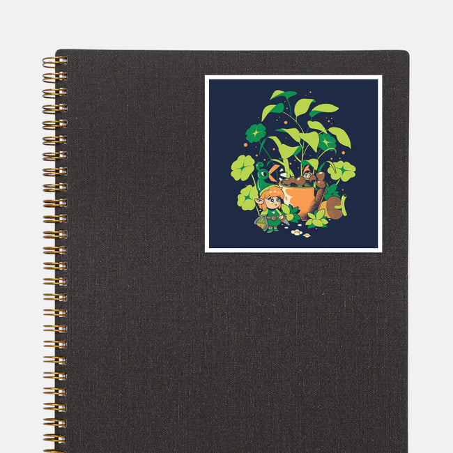 The Little Garden-None-Glossy-Sticker-ilustrata