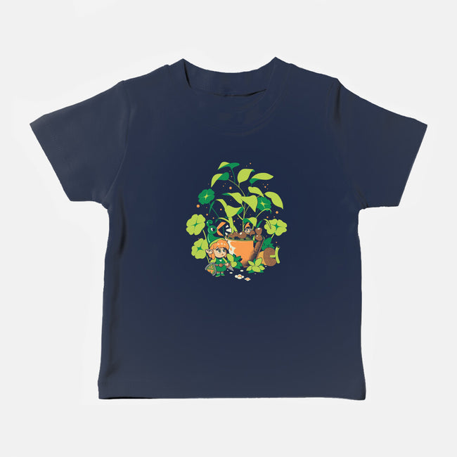The Little Garden-Baby-Basic-Tee-ilustrata