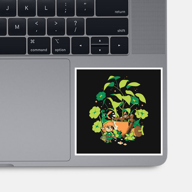 The Little Garden-None-Glossy-Sticker-ilustrata