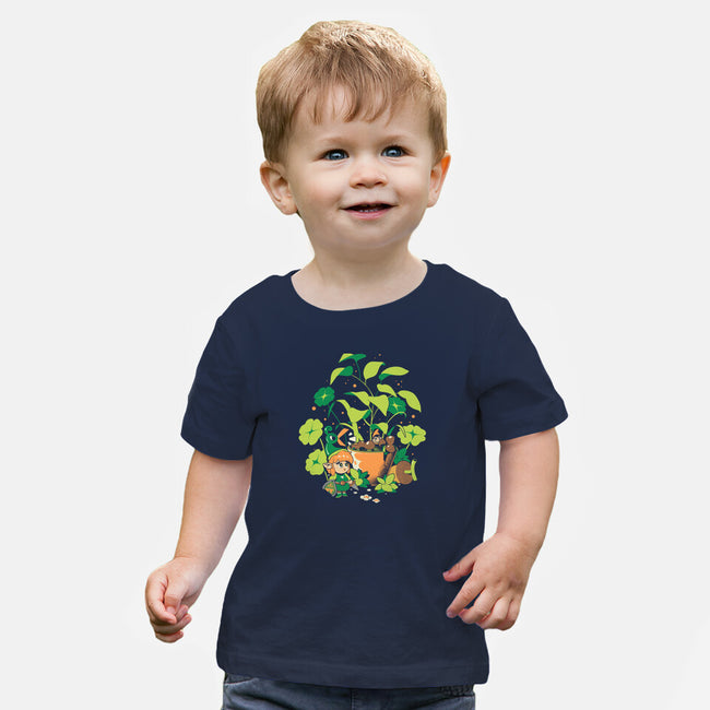 The Little Garden-Baby-Basic-Tee-ilustrata