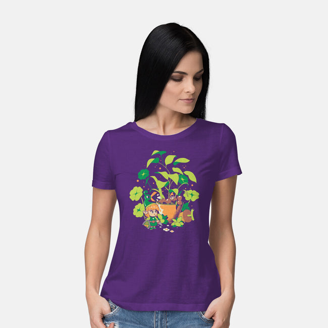 The Little Garden-Womens-Basic-Tee-ilustrata