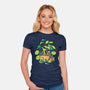 The Little Garden-Womens-Fitted-Tee-ilustrata