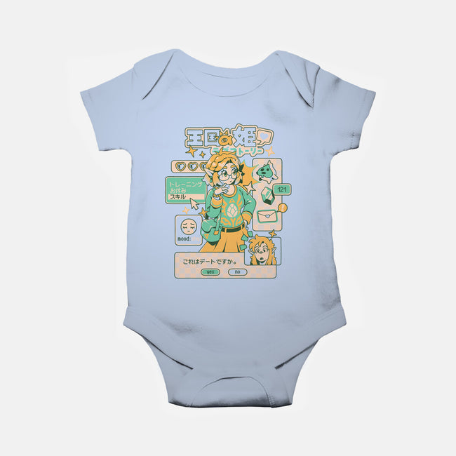 Princess Love Story-Baby-Basic-Onesie-ilustrata