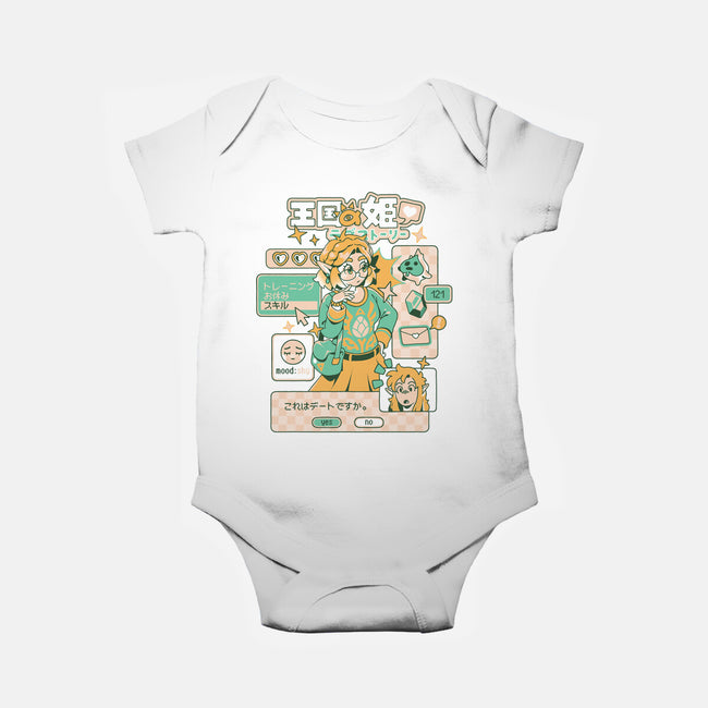 Princess Love Story-Baby-Basic-Onesie-ilustrata
