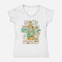 Princess Love Story-Womens-V-Neck-Tee-ilustrata