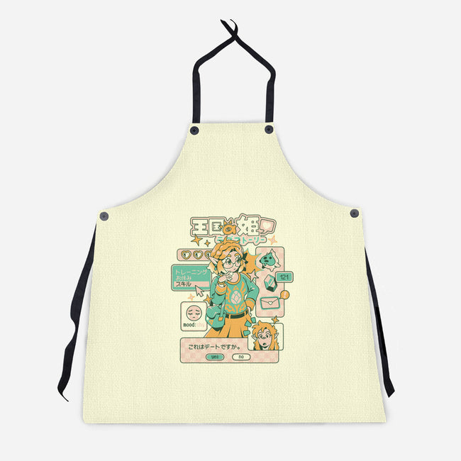 Princess Love Story-Unisex-Kitchen-Apron-ilustrata