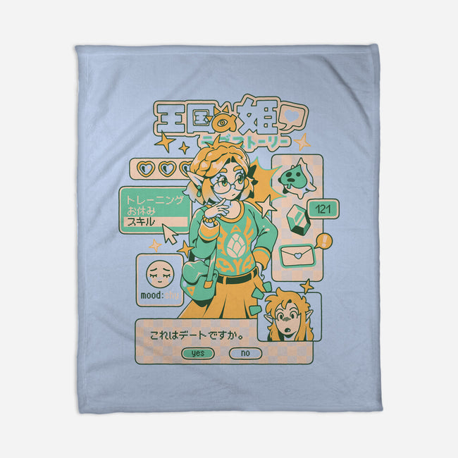 Princess Love Story-None-Fleece-Blanket-ilustrata