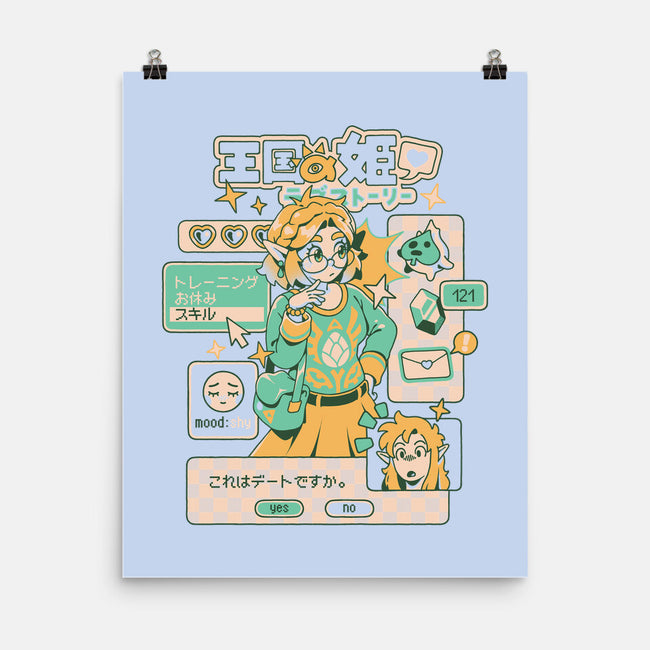 Princess Love Story-None-Matte-Poster-ilustrata