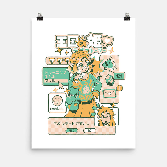 Princess Love Story-None-Matte-Poster-ilustrata