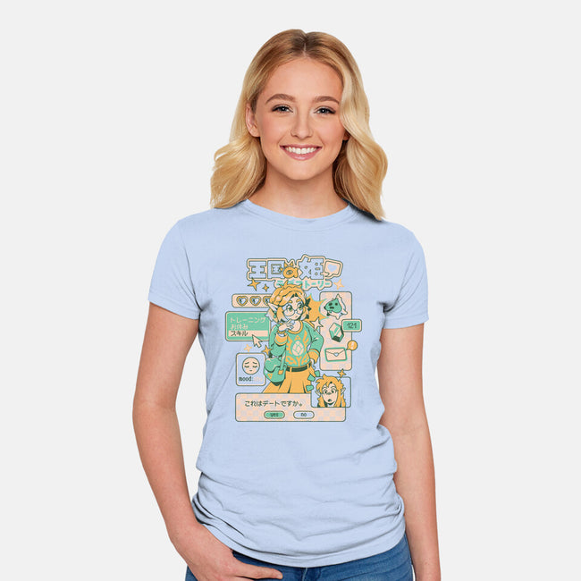 Princess Love Story-Womens-Fitted-Tee-ilustrata