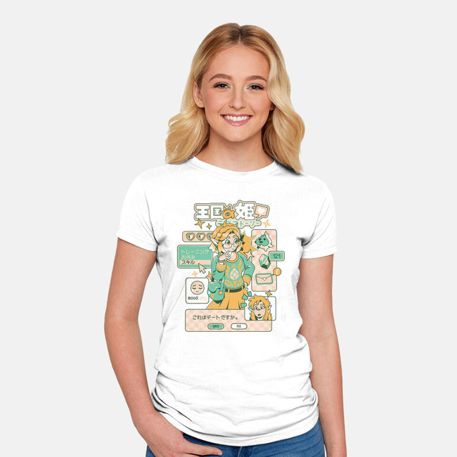 Princess Love Story-Womens-Fitted-Tee-ilustrata