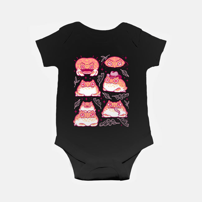 Cute Pacman Frog-Baby-Basic-Onesie-xMorfina