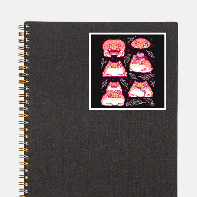 Cute Pacman Frog-None-Glossy-Sticker-xMorfina
