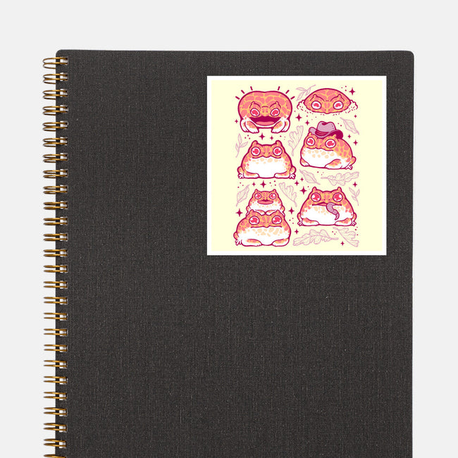Cute Pacman Frog-None-Glossy-Sticker-xMorfina