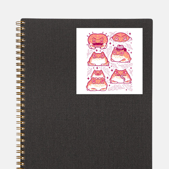Cute Pacman Frog-None-Glossy-Sticker-xMorfina