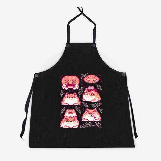 Cute Pacman Frog-Unisex-Kitchen-Apron-xMorfina
