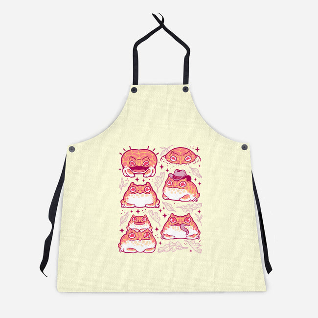 Cute Pacman Frog-Unisex-Kitchen-Apron-xMorfina