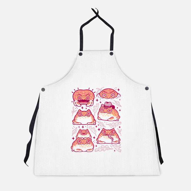 Cute Pacman Frog-Unisex-Kitchen-Apron-xMorfina