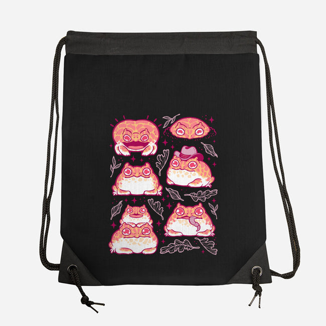 Cute Pacman Frog-None-Drawstring-Bag-xMorfina