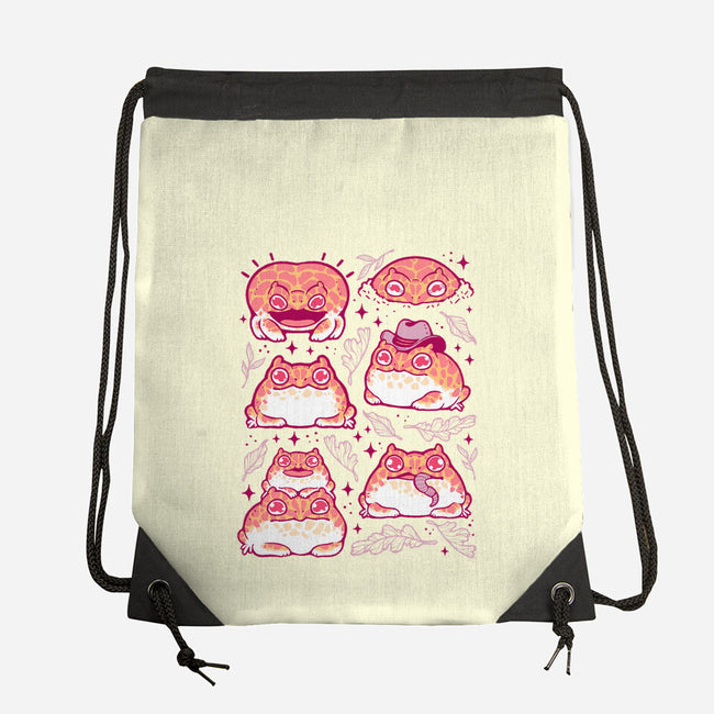 Cute Pacman Frog-None-Drawstring-Bag-xMorfina