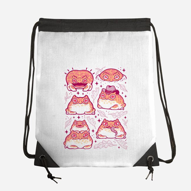 Cute Pacman Frog-None-Drawstring-Bag-xMorfina