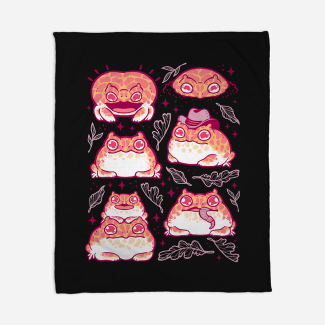 Cute Pacman Frog-None-Fleece-Blanket-xMorfina