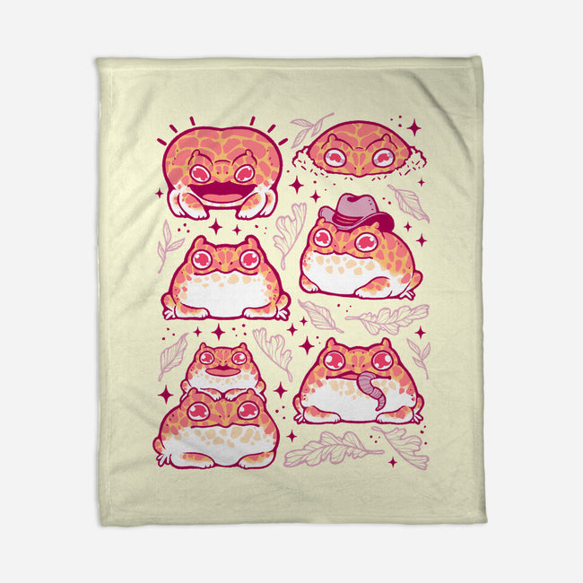 Cute Pacman Frog-None-Fleece-Blanket-xMorfina