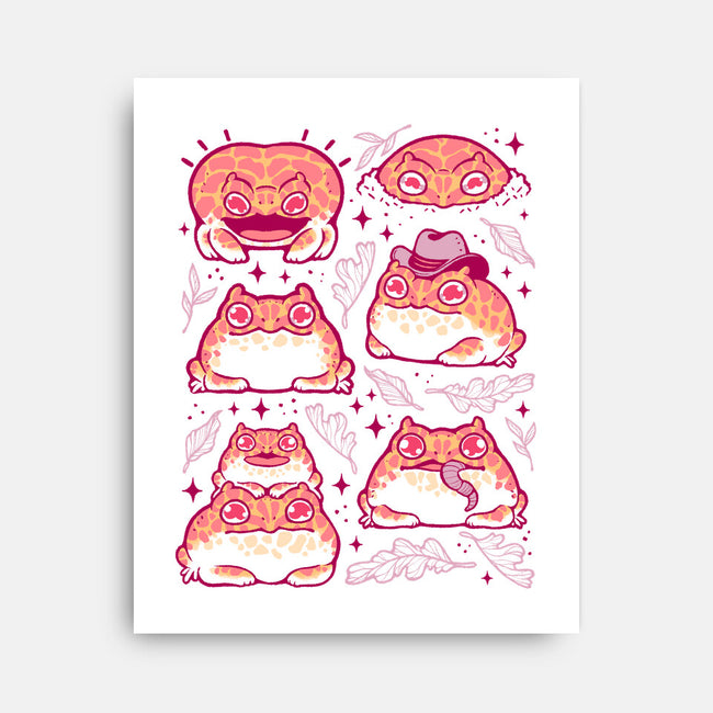 Cute Pacman Frog-None-Stretched-Canvas-xMorfina