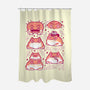 Cute Pacman Frog-None-Polyester-Shower Curtain-xMorfina