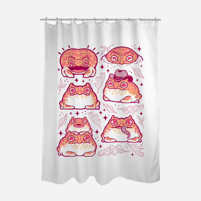 Cute Pacman Frog-None-Polyester-Shower Curtain-xMorfina