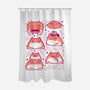 Cute Pacman Frog-None-Polyester-Shower Curtain-xMorfina