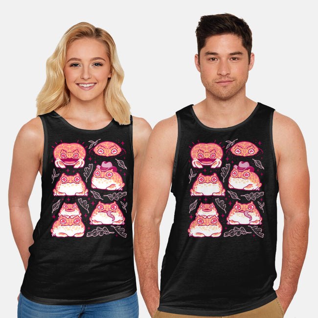 Cute Pacman Frog-Unisex-Basic-Tank-xMorfina