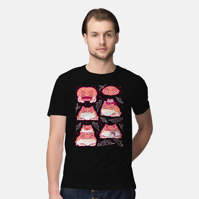 Cute Pacman Frog-Mens-Premium-Tee-xMorfina