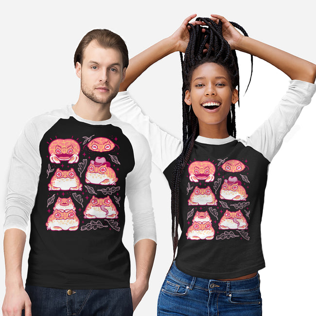 Cute Pacman Frog-Unisex-Baseball-Tee-xMorfina
