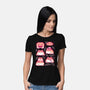 Cute Pacman Frog-Womens-Basic-Tee-xMorfina