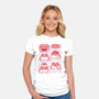 Cute Pacman Frog-Womens-Fitted-Tee-xMorfina