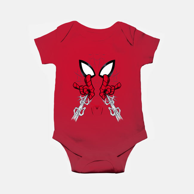 Web Shooter Hero-Baby-Basic-Onesie-spoilerinc