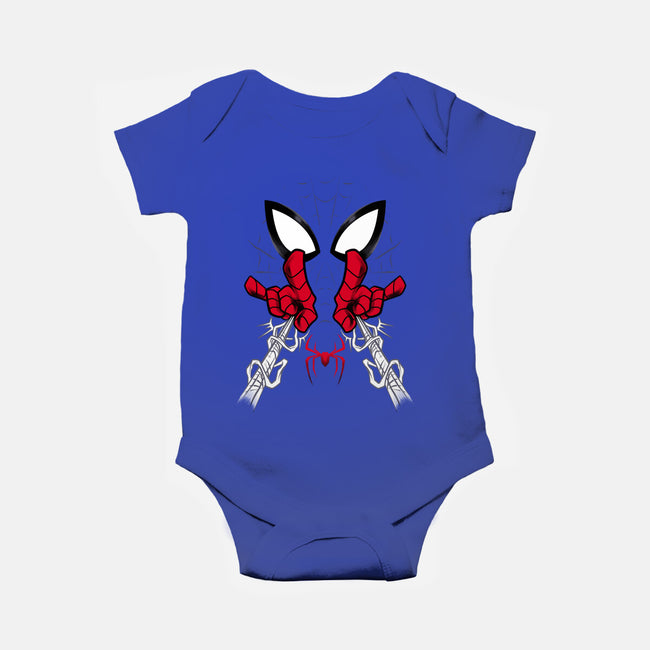 Web Shooter Hero-Baby-Basic-Onesie-spoilerinc