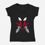 Web Shooter Hero-Womens-V-Neck-Tee-spoilerinc