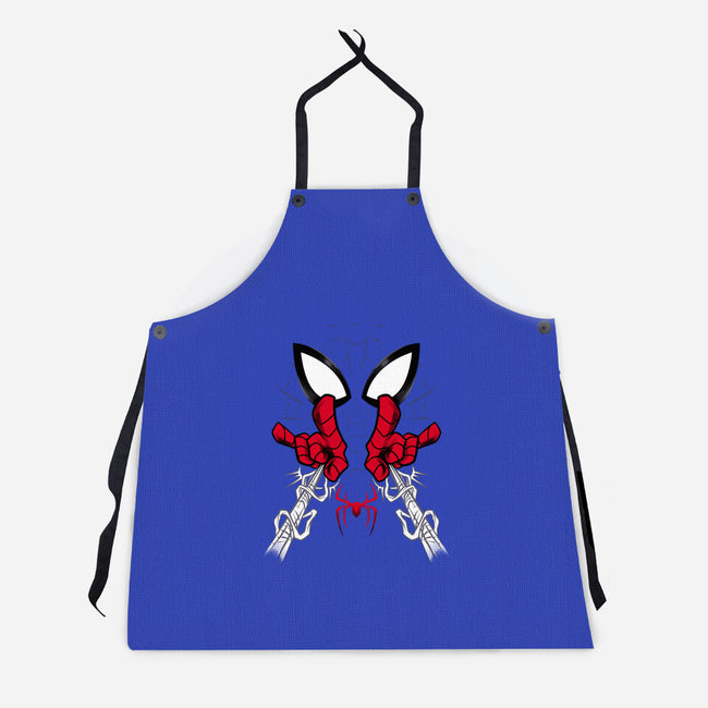Web Shooter Hero-Unisex-Kitchen-Apron-spoilerinc
