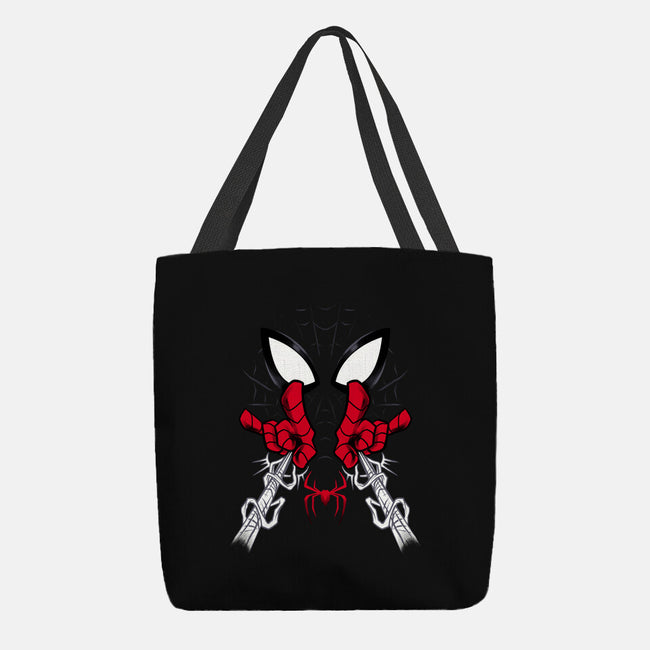 Web Shooter Hero-None-Basic Tote-Bag-spoilerinc
