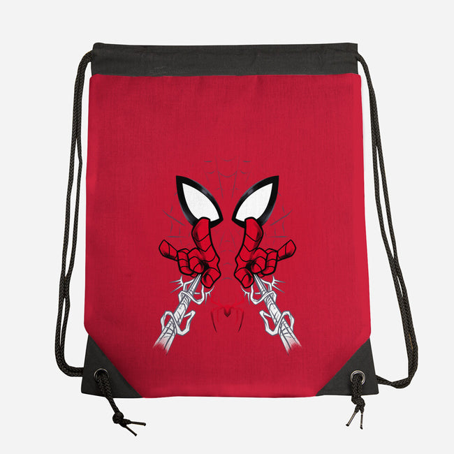 Web Shooter Hero-None-Drawstring-Bag-spoilerinc
