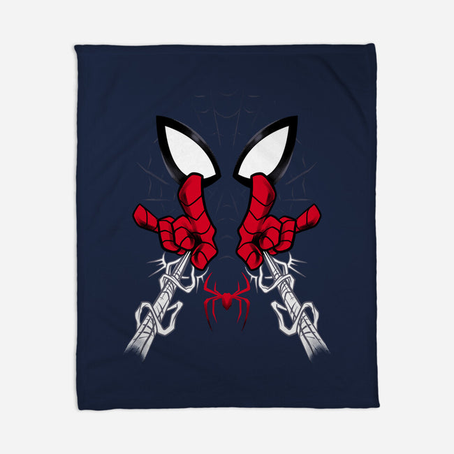 Web Shooter Hero-None-Fleece-Blanket-spoilerinc