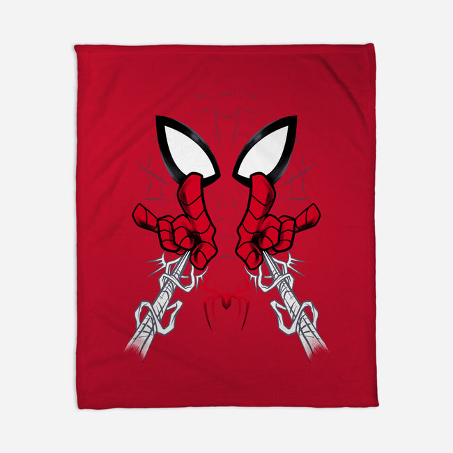 Web Shooter Hero-None-Fleece-Blanket-spoilerinc