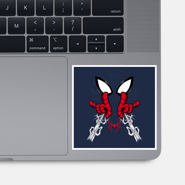 Web Shooter Hero-None-Glossy-Sticker-spoilerinc