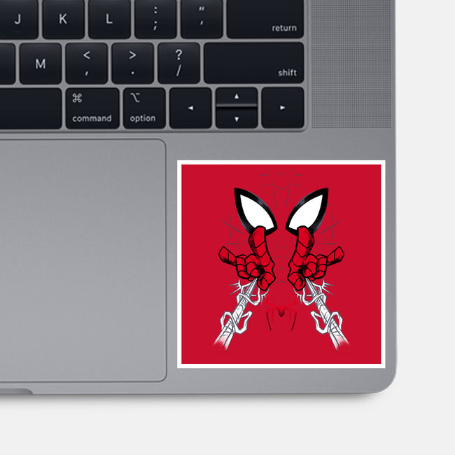 Web Shooter Hero-None-Glossy-Sticker-spoilerinc