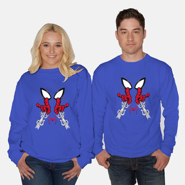 Web Shooter Hero-Unisex-Crew Neck-Sweatshirt-spoilerinc